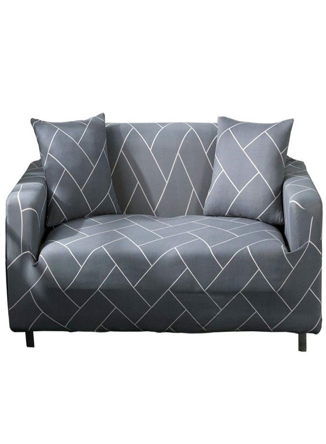 HOOBUY Printed Sofa Cover Stretch Couch Covers Sofa Slipcovers for 2 Cushion Couch and Loveseat with Two Free Pillow Case 13#(2 Seater/Loveseat) - Image 1